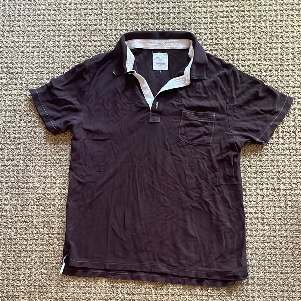 Billy Reid Brown Polo Shirt Classic Design